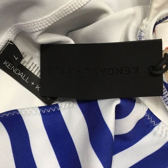 Kendall + Kylie stripe cut out swimsuit. NWT - Picture 10 of 10